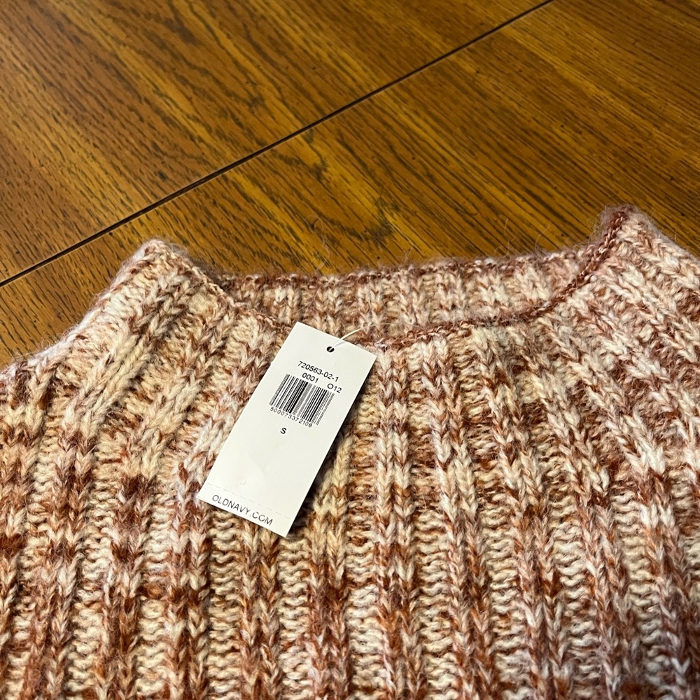 Old Navy Mock Neck Rib Knit Tunic Sweater - Picture 5 of 7